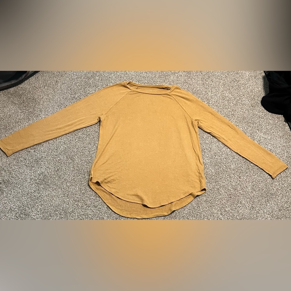 American Eagle Soft and Sexy Plush Long Sleeve Relaxed T-Shirt